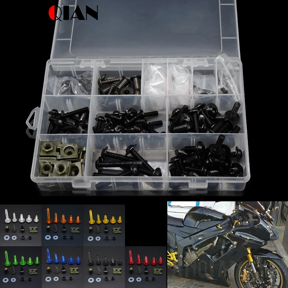 

Universal Motorcycle Fairing Screws Bolts Kit For Honda CBR1000RR/FIREBLADE/SP CBR600RR CBR1100XX / BLACKBIRD CBR1100XXV ST1300