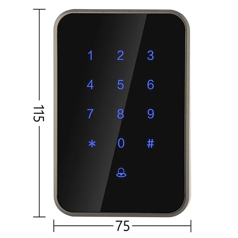 Digital Lock Access Control Card Reader Electronic Smart Door Lock Glass Door Security Lock Office