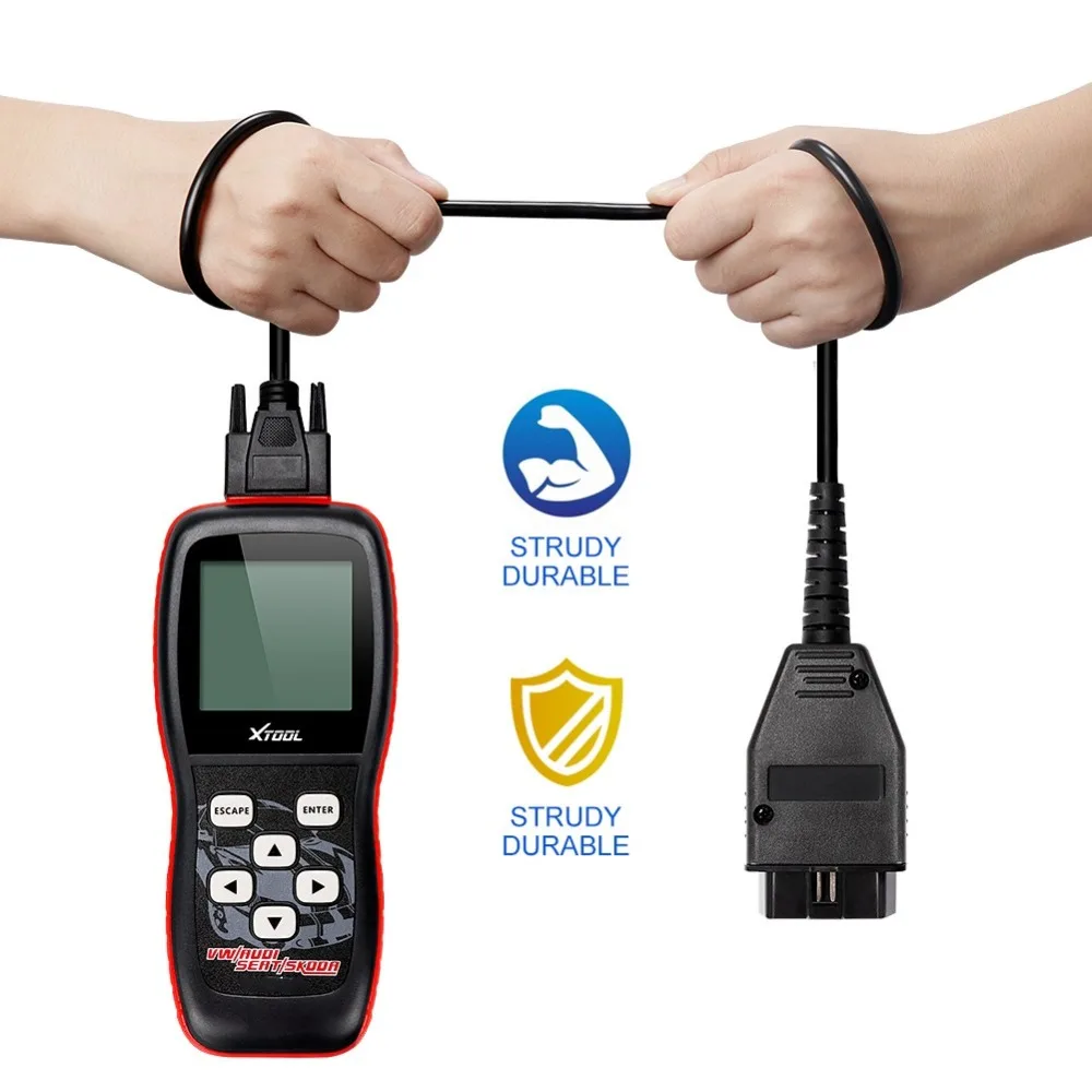 XTOOL V401 OBD2 сканер для AUDI/VW/SEAT/SKODA vin-код читателя автомобильного масла/SRS сброс автомобиля диагностический инструмент