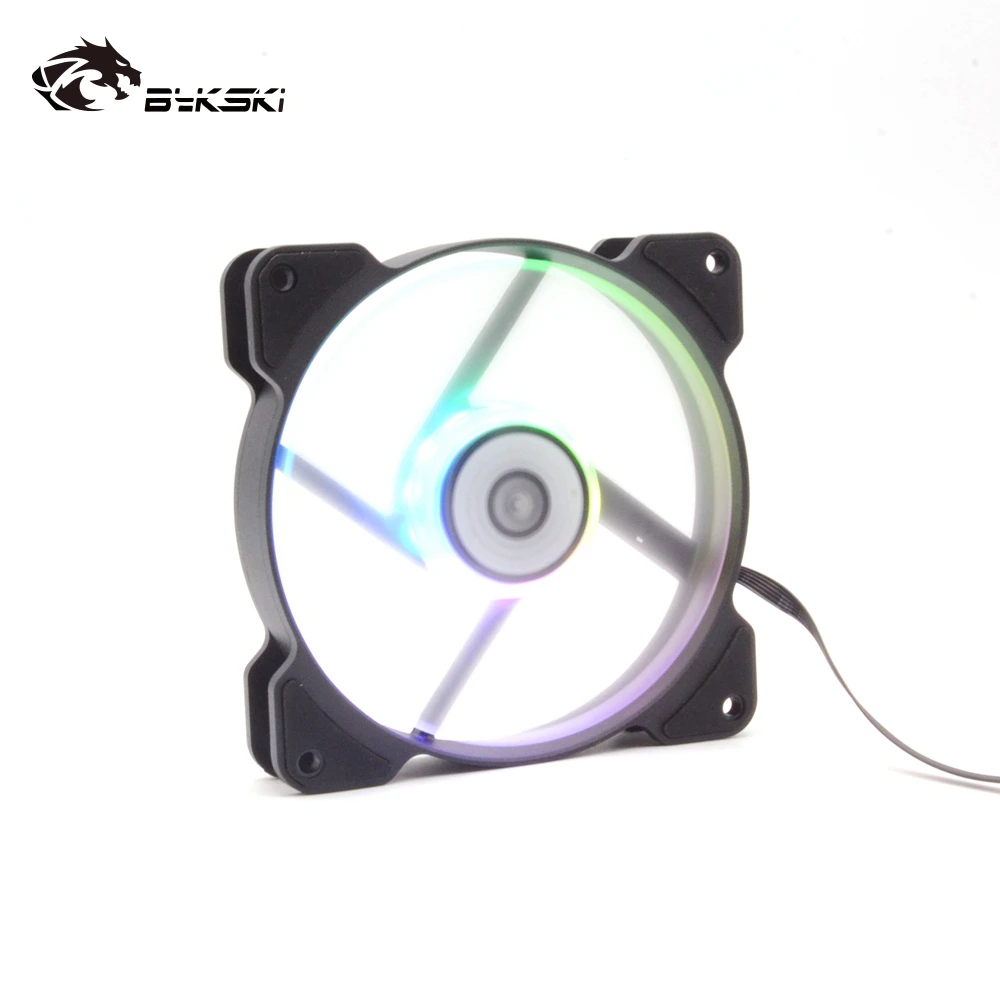 Вентилятор для охлаждения воды Bykski чехол ПК 120 мм регулируемый светодиодный