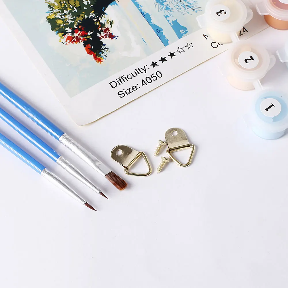 Безрамная винтажная краска слон Кот арбуз DIY Набор для рисования по номерам