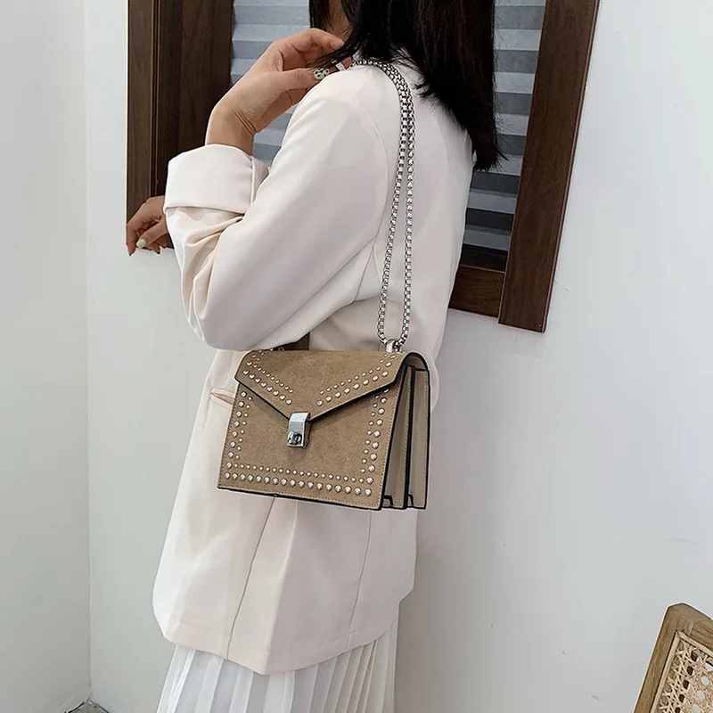 2019 винтажные кожаные сумки через плечо для женщин дорожная сумка на цепочке