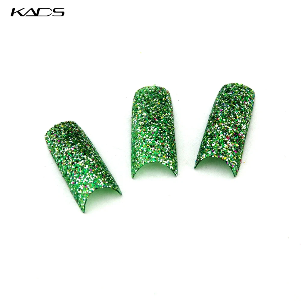 Новые Акриловые 18 Цветов для Выбирают Ложные Французские Блеск накладные ногти