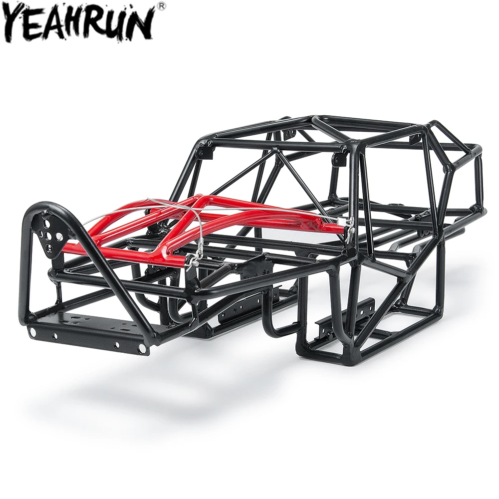 

Металлический корпус радиоуправляемого автомобиля YEAHRUN, корпус рулона, корпус, полная трубка, рамка для 1/10 Axial Wraith 90018 59924 RC Гусеничный грузов...