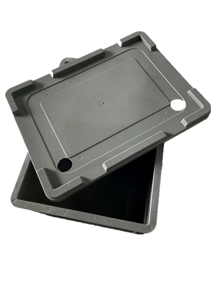 

16 L PP Plastic Water Tank Reservoir With Two Holes Square For Indoor Hydroponics Grow System