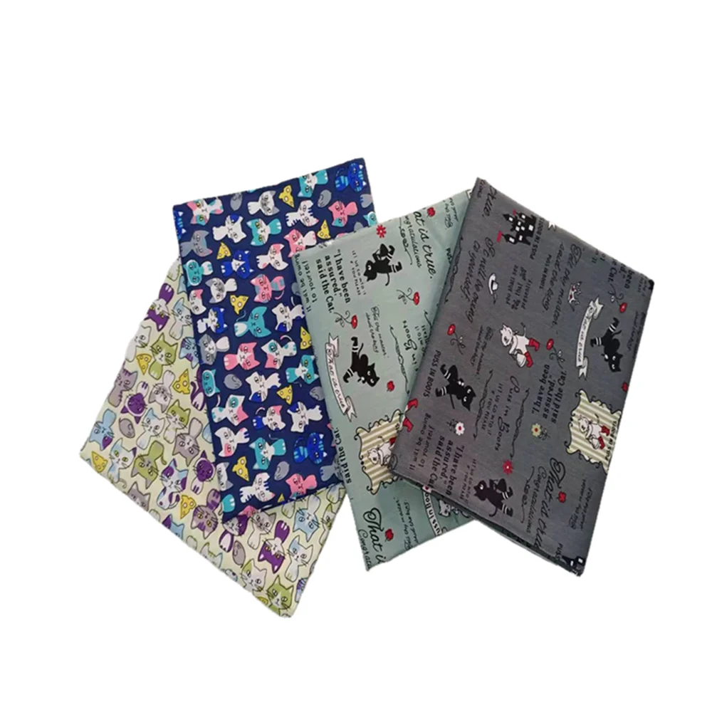 

Cat Series Cotton Fabric,Patchwork Cloth for DIY Sewing Quilting Fat Quarters Material For Baby&Child