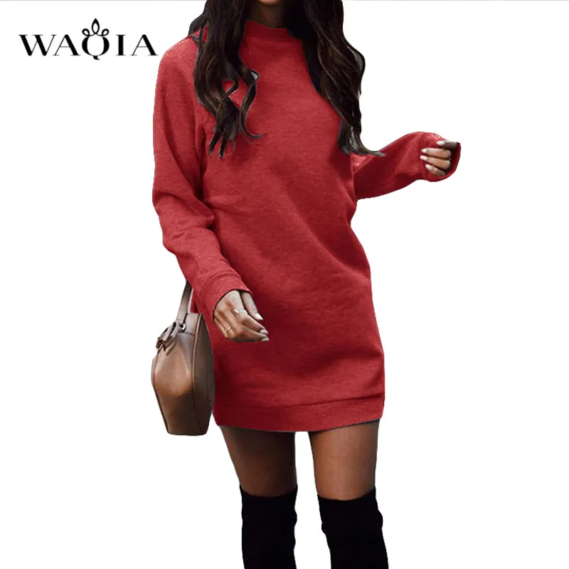 2019 Повседневное платье с длинным рукавом зимнее элегантное мини облегающее