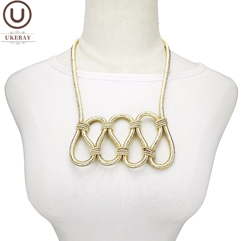 UKEBAY Новое роскошное ожерелье ручной работы с кулоном большие ожерелья женские