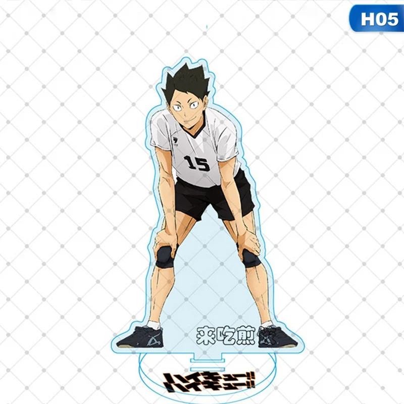 

15 cm Anime Haikyuu!! Desk Stand Figures Models Volleyball Teenagers Figures Plate Holder Stand Model Plate Decor Collection