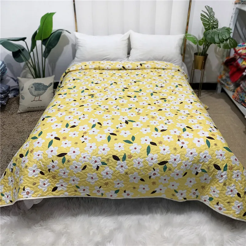 للبيع مفرش مبطن الأزهار المطبوعة منقوشة المرقعة كوفير النمط الأمريكي لحاف صيفي للكبار بطانية غطاء السرير 220*240 سنتيمتر