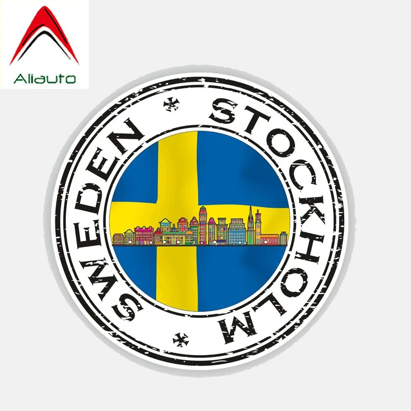 Наклейка на автомобиль Aliauto багажный флаг Швеции водонепроницаемая защита от