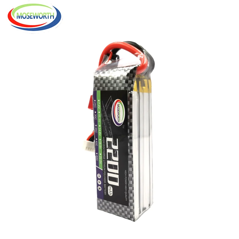 Аккумулятор LiPo 4S 14 8 в 2200 мА · ч 25C для радиоуправляемого вертолета автомобиля