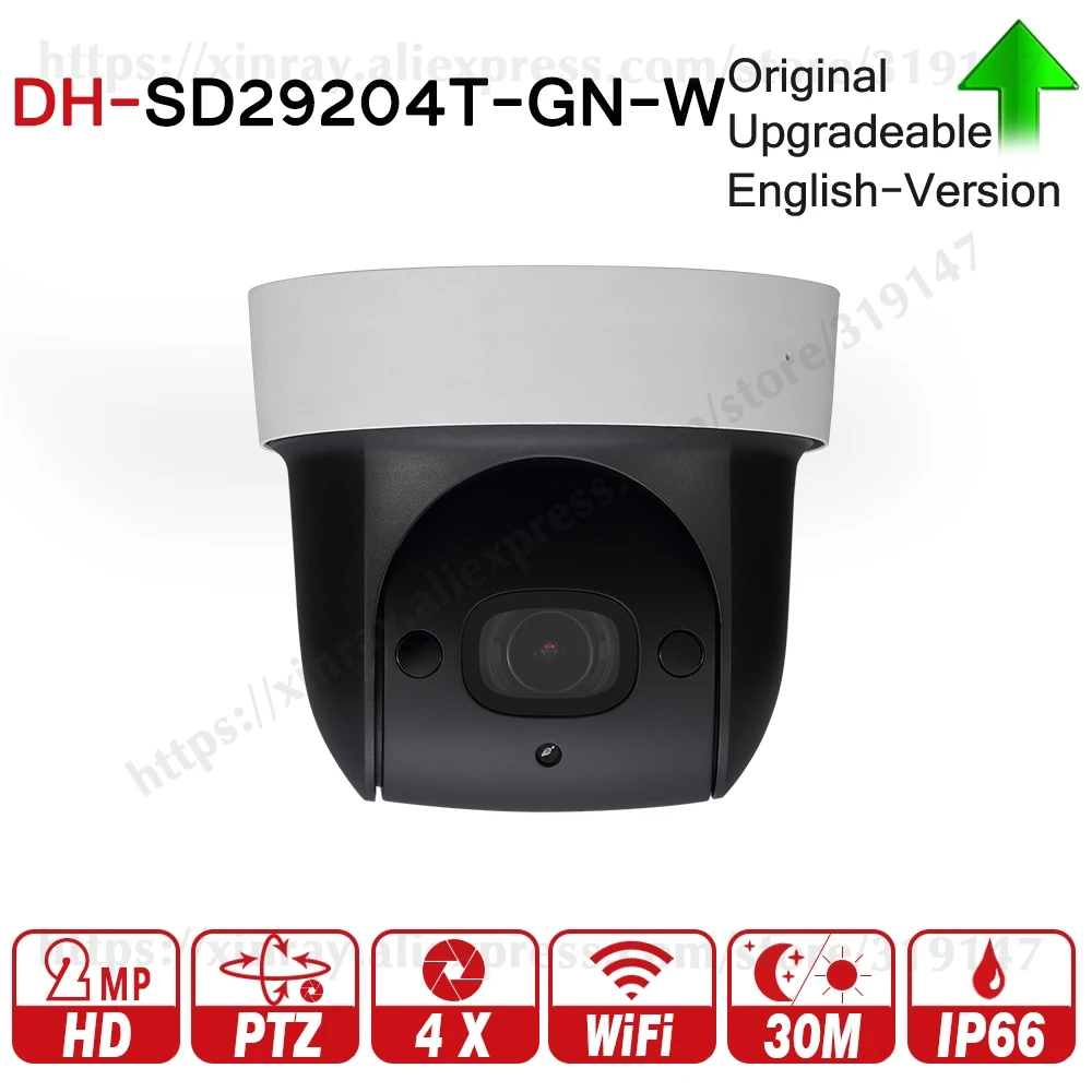 Dahua SD29204T-GN-W 2MP 1080P 4X оптический зум PTZ WiFi Сеть IP камера CCTV 30 м ночное видение Беспроводной WDR ICR DNR IVS
