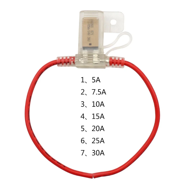 

Автомобильный адаптер питания 12 В, водонепроницаемый Micro Mini Standard Blade 5A 7,5a 10A 15A 20A 25A 30A, держатель предохранителя для автомобиля, мотоцикла