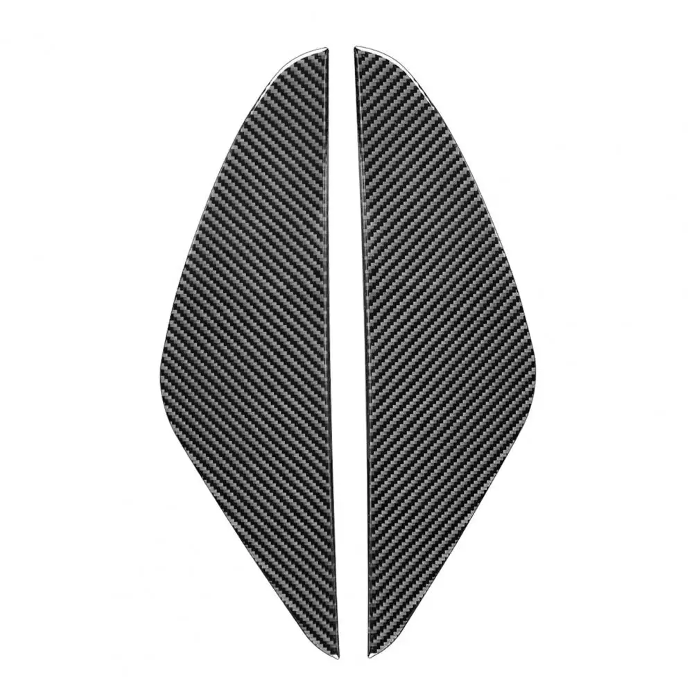 

Sturdy 2Pcs Universal Carbon Fiber Door Anti-collision Cushion Trim Sticker Colorfast Panel Decor Sticker UV-proof