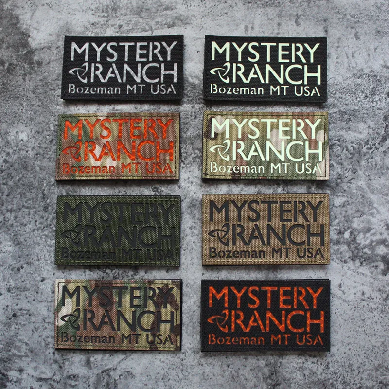 Мистический ранчо тактический рюкзак наклейка в виде главы IR Noctilucent Bozeman MT US