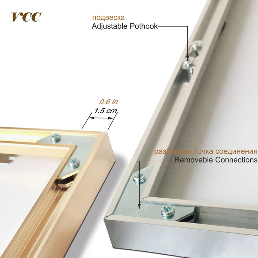 Рамка для фотографий металлическая рамка постера классические алюминиевые