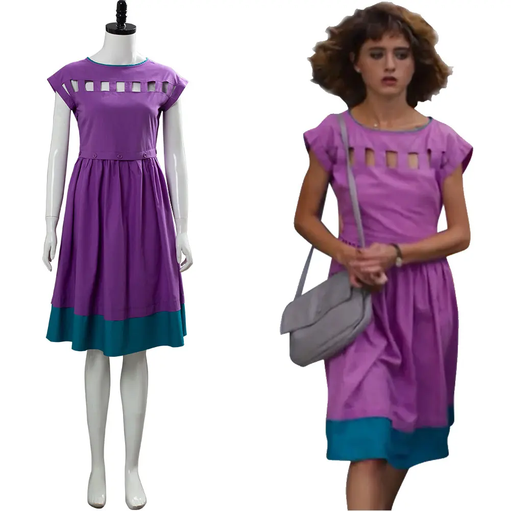 

Костюм для косплея «очень странные дела», летнее фиолетовое платье принцессы для девушек, 3 Нэнси колер