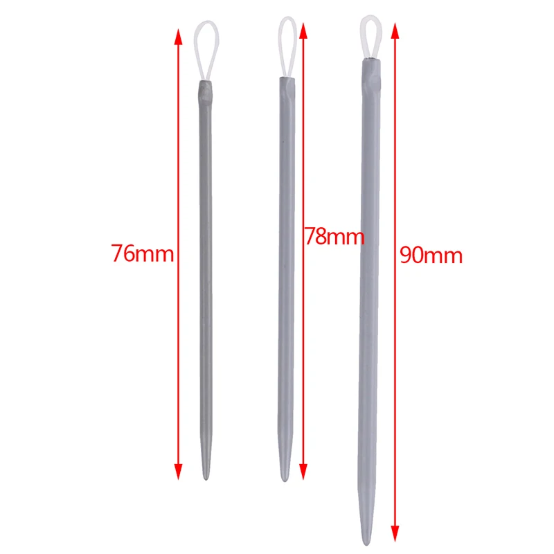 3pcs/set Knitting Needles Big Eye Nylon Wire Yarn Sewing Apparel &amp Fabric Art Craft Wool Thick Knitter | Дом и сад