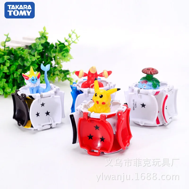 1 шт. Takara Tomy Pokemon Pikachu pokemon ball + бесплатно крошечные случайные фигурки внутри экшн
