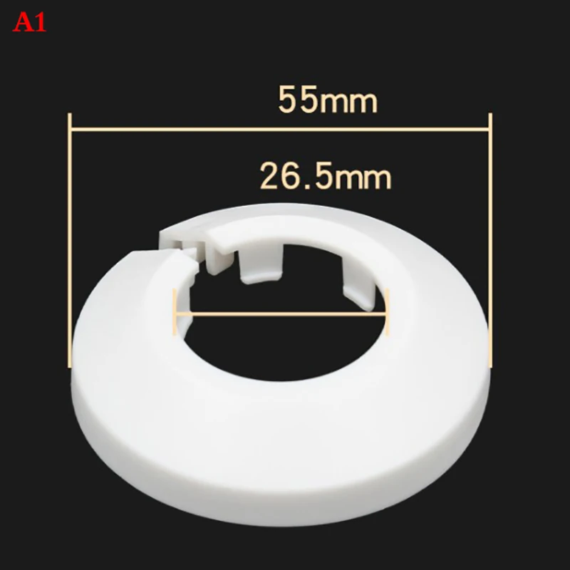

2pcs Plastic Wall Hole Duct Cover Shower Faucet Angle Valve Pipe Plug Decoration Cover Snap-on Plate Kitchen Faucet Accessories