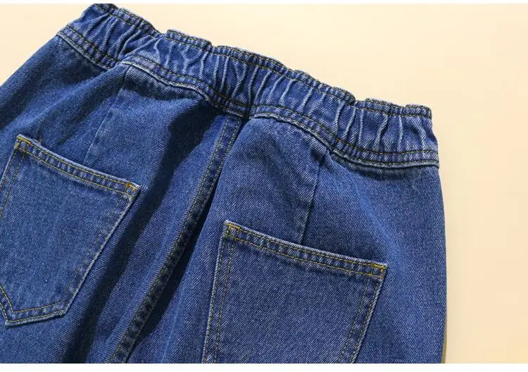 

COCOEPPS Autumn Plus Size High Waist Loose Jean Women Casual Big Size Harem Denim Pant Trouser 4XL 5XL Large Size Blue Nine Jean