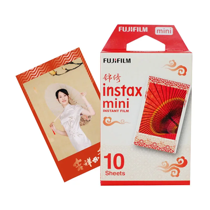 10 Sheets Pack Fujifilm Instax Mini Фильм китайский фестиваль подарочный пакет для FUJI мгновенной камеры мини 9 8 7s 7c 70 90 25 hello kitty SP-1 SP-2 - Color: 10 Sheets Pack