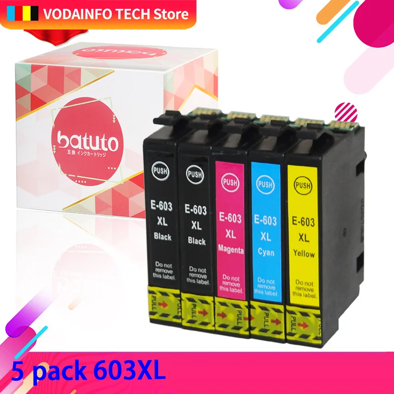 QSYRAINBOW 4PK 603XL 603 совместимые картриджи для Epson XP-2100 XP-2105 XP-3100 XP-3105 XP-4100 XP-4105 WF-2810 WF-2835 |