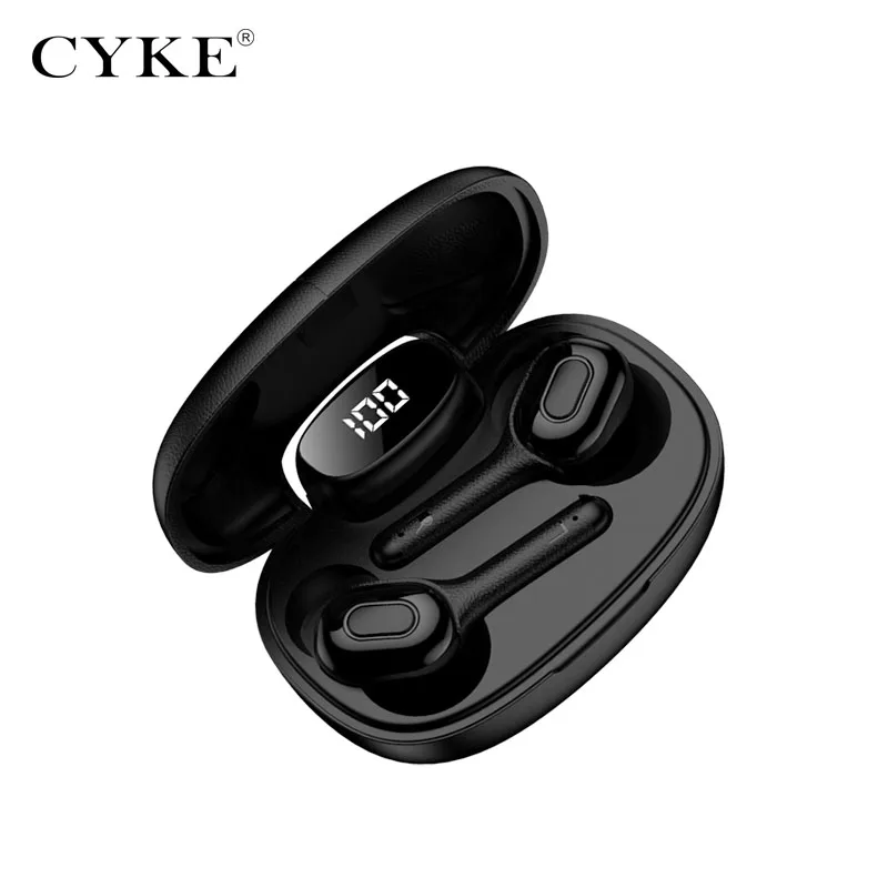 Беспроводная смарт-гарнитура CYKE Bluetooth-гарнитура TWS с цифровым дисплеем и зарядкой