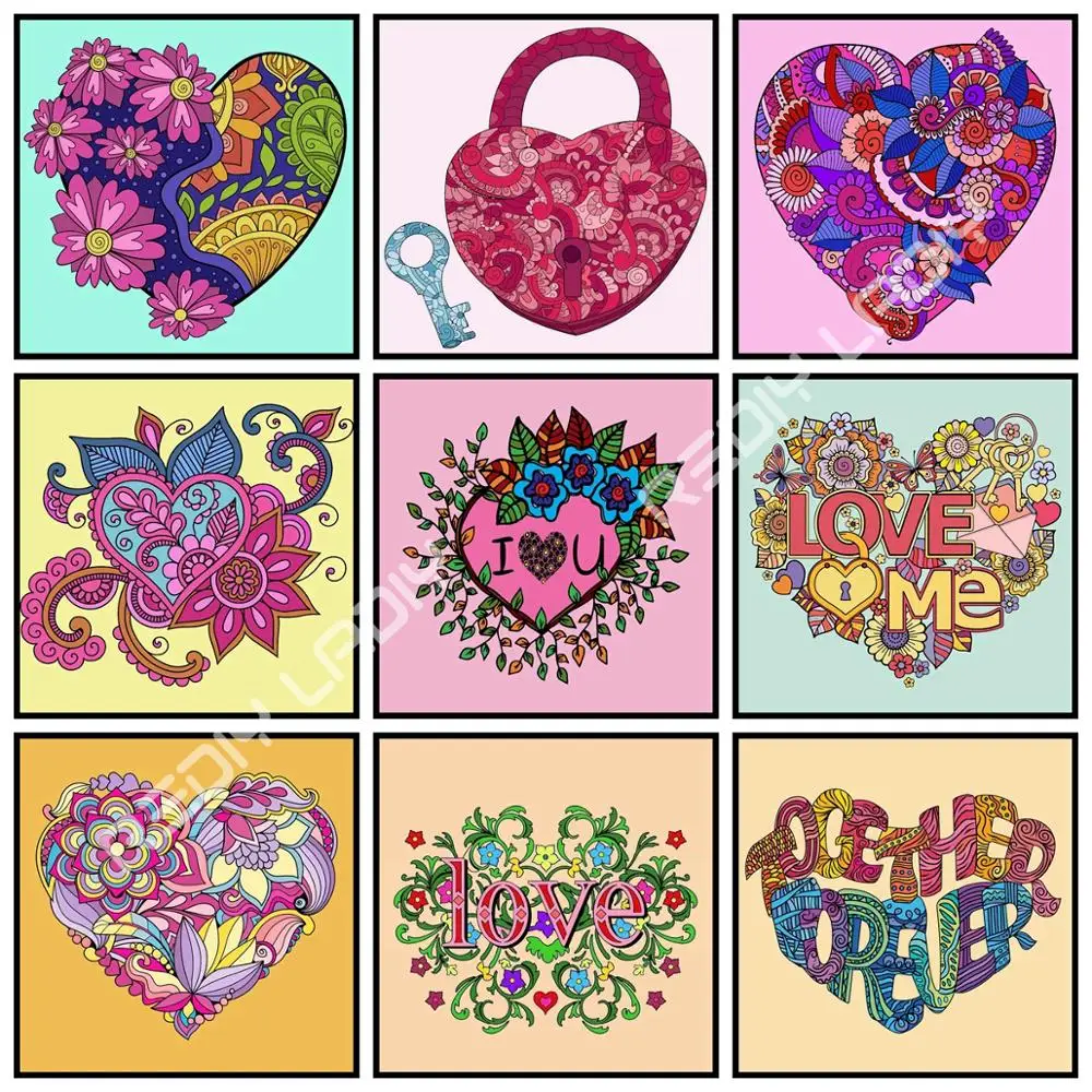 Алмазная живопись Love Me цветы алмазная вышивка мозаика картина стразы узор наборы