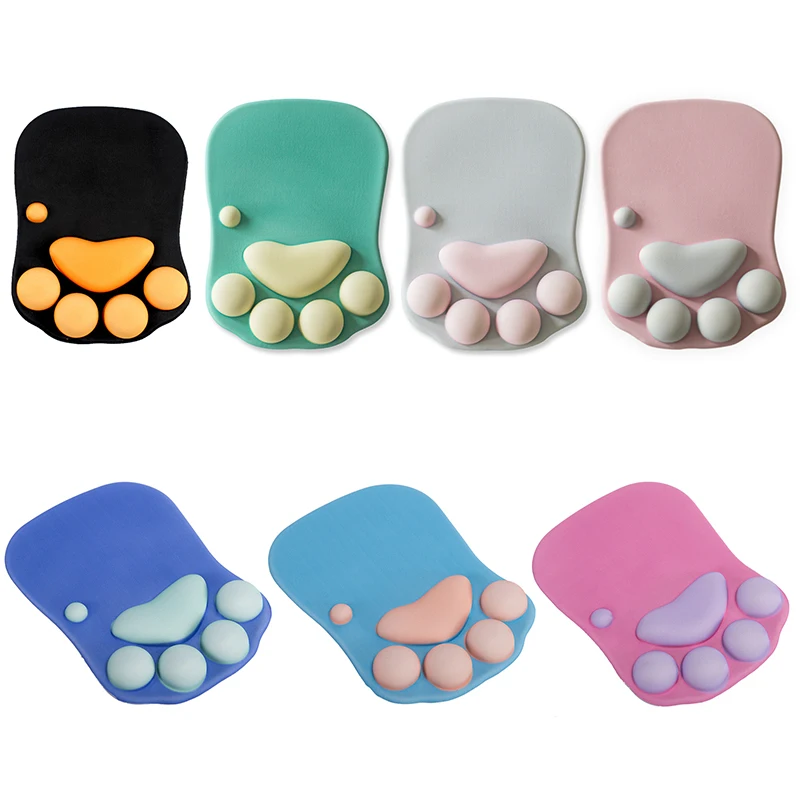Силиконовые аниме кошачьи лапы коврик для мыши Kawaii 3D держа запястье реквизит NC99