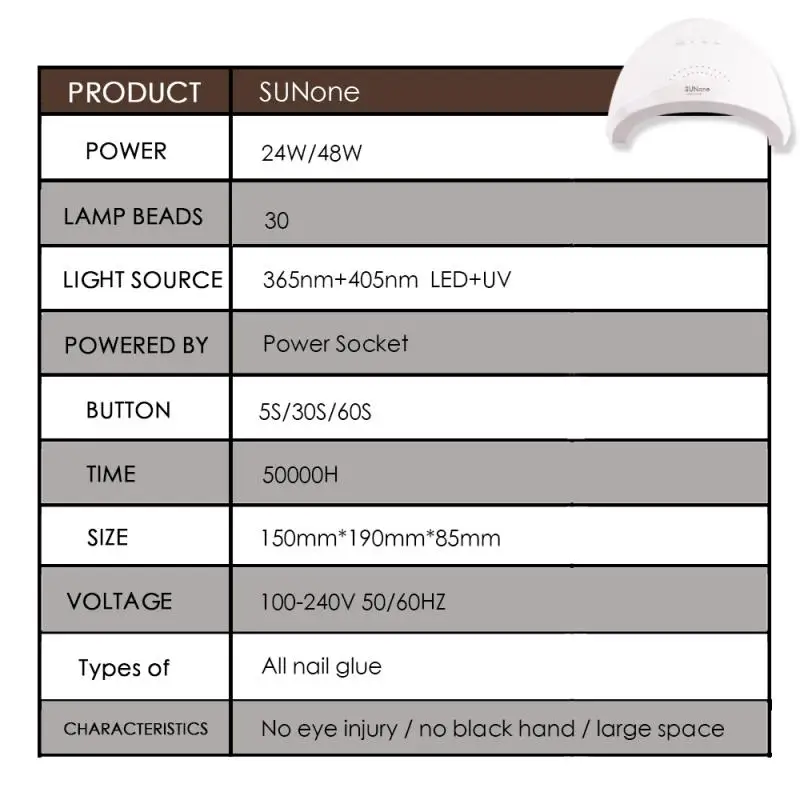 

24W/48W Nail Dryer Dual Light Source UV/LED Lamp For Drying Gel Polish Auto Sensor Manicure Tools