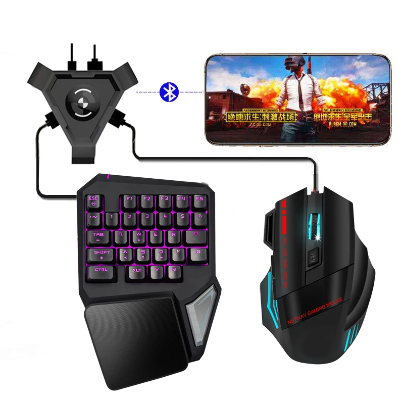 

3 шт., игровая клавиатура и мышь