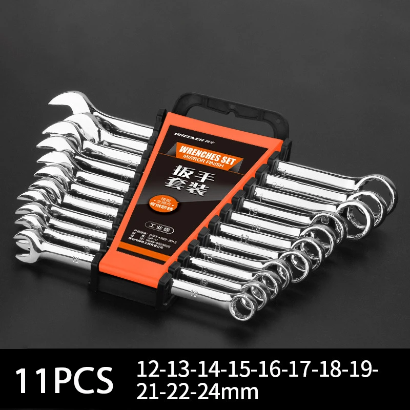 Двойной гаечный ключ LAMEZIA комбинированный с храповым механизмом из