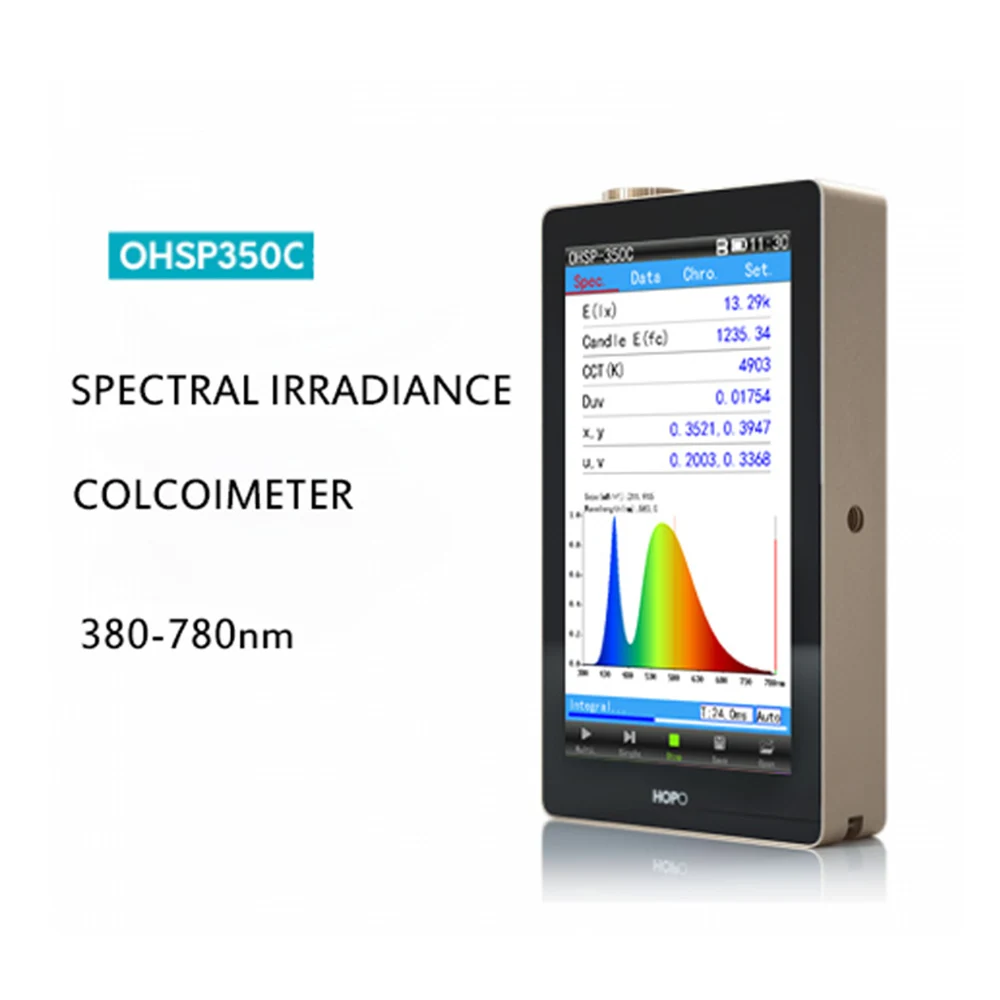 Портативный спектрометр hopocolor OHSP350 CCT CRI светодиодный светильник | Инструменты