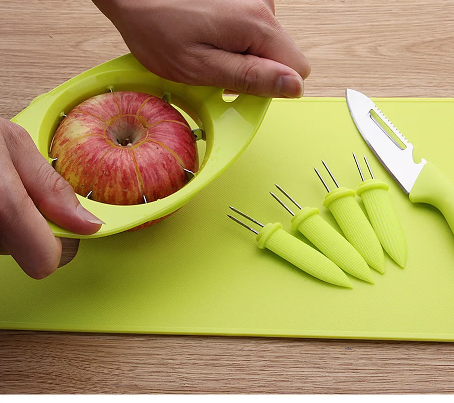 Пилинг яблоко из нержавеющей стали для резки кукурузы иглы многофункциональный