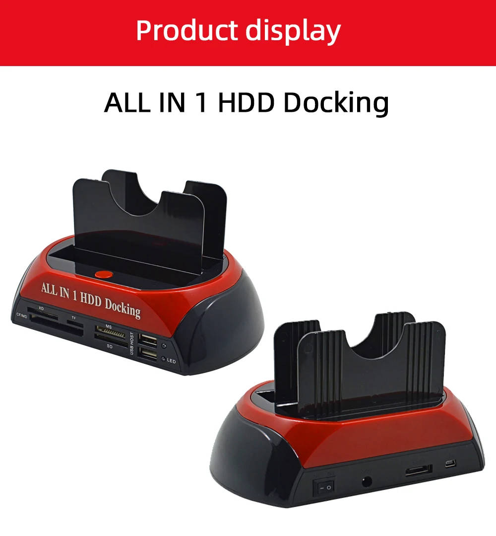 TISHRIC все в одном 3,5 2,5 док-станция AU Hdd Dual IDE SATA USB внешний HD корпус жесткий диск кардридер