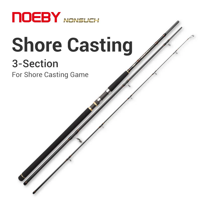 

Noeby Casting Spinning Fishing Rod 3.05m 3.35m H XH Power 3 Section Fuji Guide DPS Reel Seat Fishing Sea bass Rod