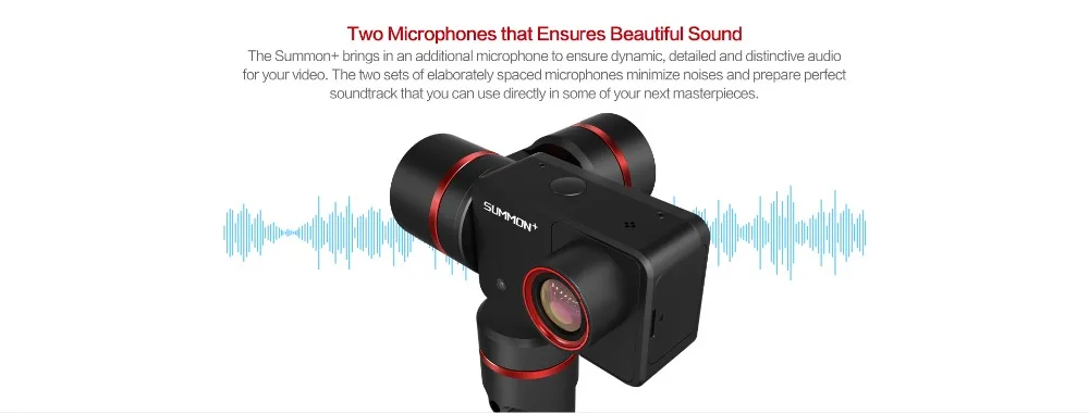FeiyuTech Feiyu Summon Plus камера Gimbal Бесщеточный Стабилизатор 2,0 дюймов дисплей светодиодный светильник с 4K 1080P Экшн-камера