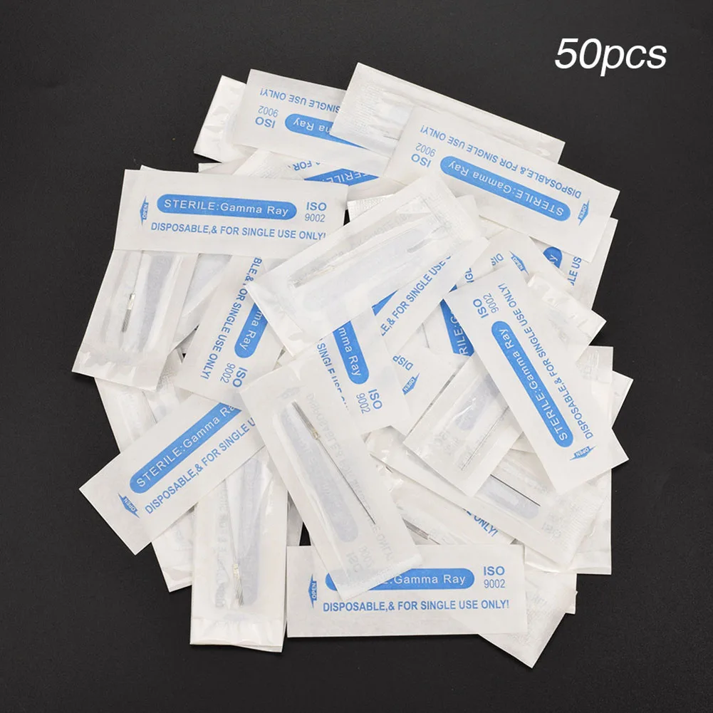 

New 50 Pcs Eyeborw Microblading Needles Permanent Makeup Portable Tattoo Supplies SCI88