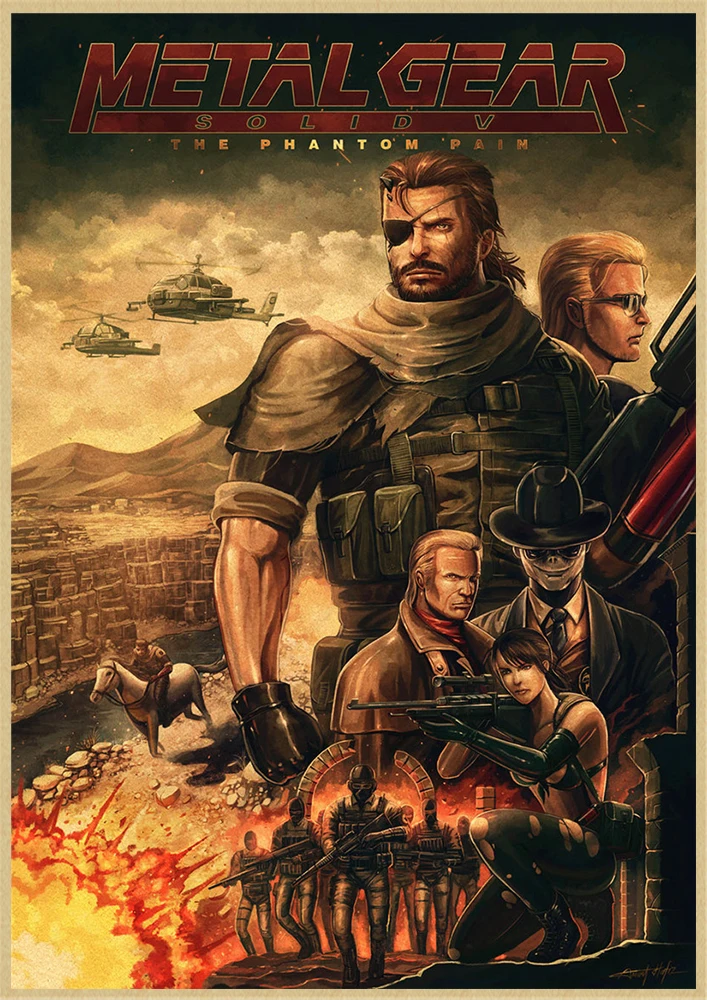 Металлическая шестерня твердый игровой постер художественная живопись