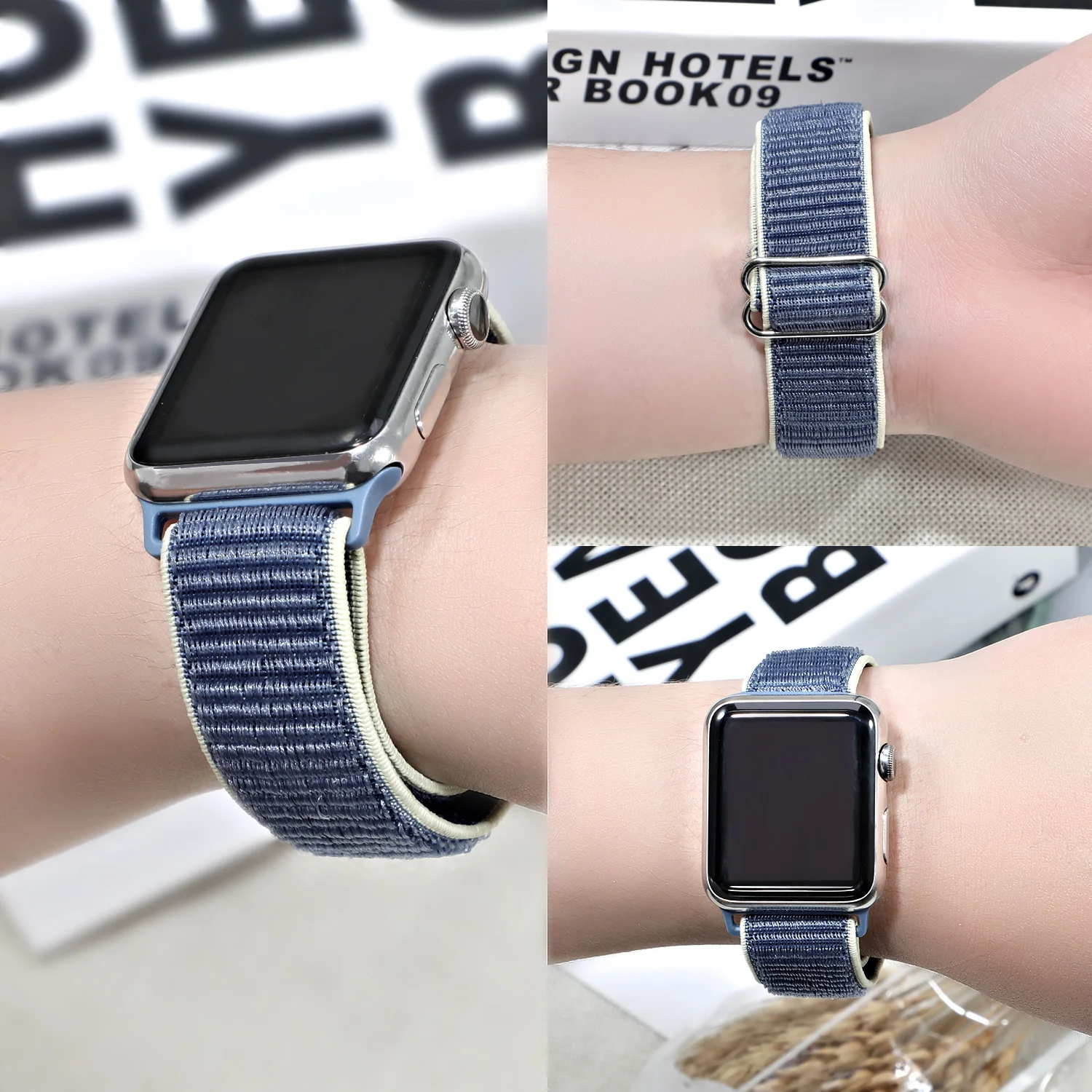 Elastic Sport loop for Apple watch band 44mm 40mm 38mm 42mm Adjustable Nylon Solo Loop Bracelet iWatch series 3 4 5 6 se