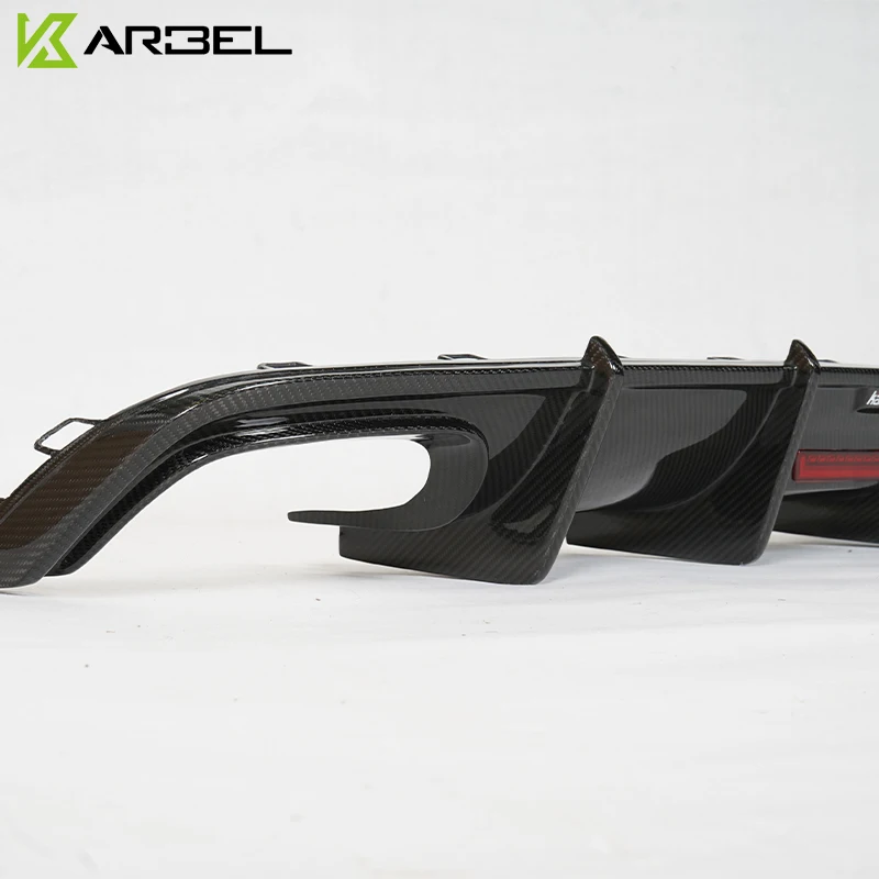 

Car Modification Dry Carbon Fiber Auto Parts Body Kit Rear Bumper Lip Diffuser for Audi A6 S6 A6L SLINE 16-18