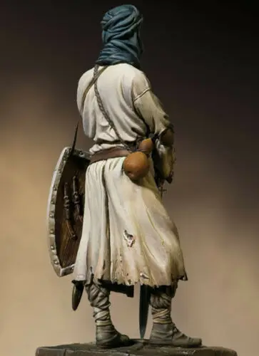 Масштаб 1/18 Неокрашенная фигурка из смолы коллекционная воина Монка крестомера |