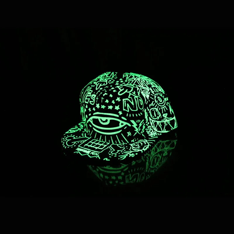 Бейсболка флуоресцентная для мужчин и женщин модная кепка с подсветкой