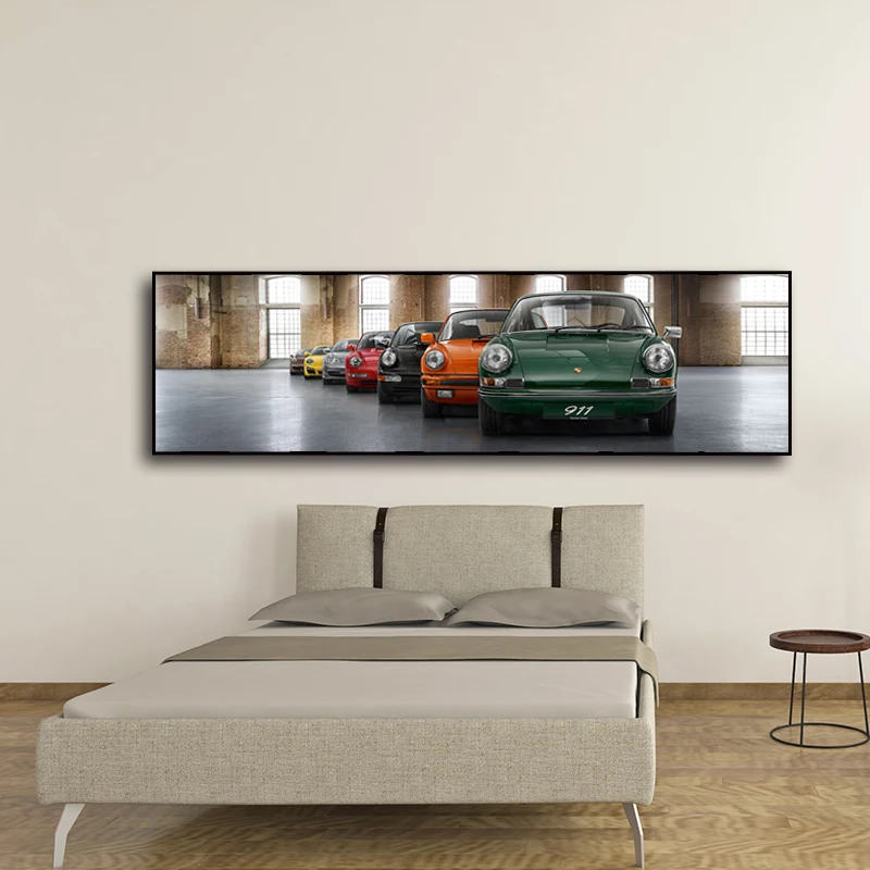 Винтажная/Ретро популярная спортивная машина 911 плакат классический автомобиль ностальгические холст картины настенное искусство для спальни hd-качество для домашнего декора печать картины