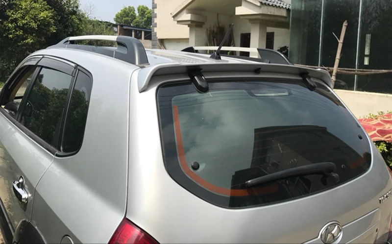 Для Hyundai Tucson спойлер 2005 2012 автомобиль украшение в виде хвостового крыла ABS пластик