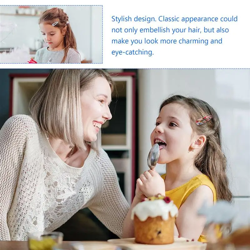 

12pcs Marbling Leopard Hair Clips Leopard Delicate Hair Barrettes for Lady Women