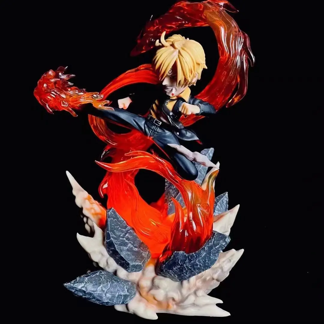

Аниме One Piece Sanji Battle Version, экшн-фигурка из ПВХ, Коллекционная модель, статуэтка, игрушки, подарок, настольные игры, 22 см