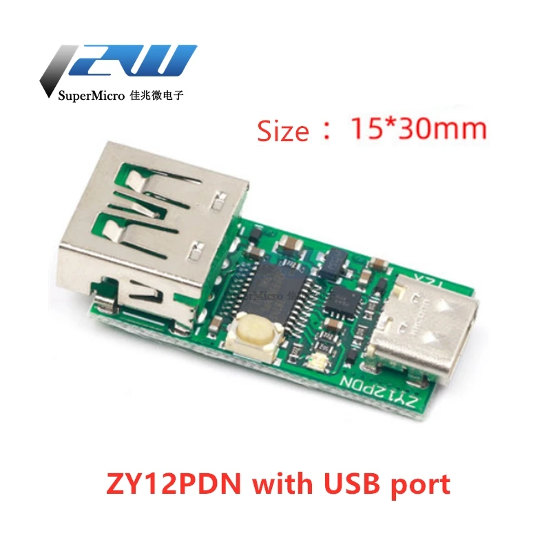 USB C Type PD2.0 PD3.0 to DC Spoof Detector с триггером быстрой зарядки PD блокнотный Модуль платы